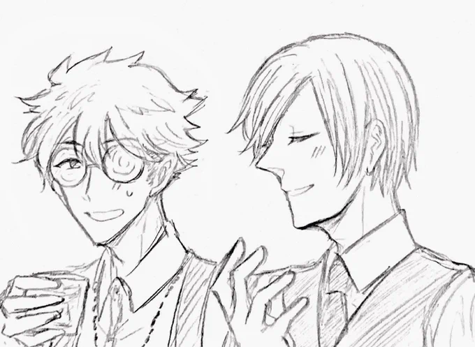 @hanninha_sousui 
彩華さん先日はお世話になりました。
この度は落書きタグに反応くださりありがとうございます!

本当に落書きで申し訳ないのですが…録画こくえーでemさんがci君に冬の良さについて3時間語らった話があったのでそんなイメージです…! 