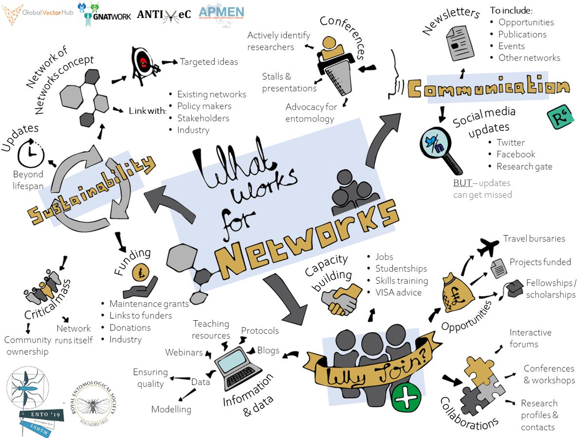 the_gnatwork's tweet photo. #2019Highlights In August at #Ento19 we co-chaired a workshop with @GlobalVectorHub on "What Works for Networks?" @RoyEntSoc https://t.co/aFsreOt7u8