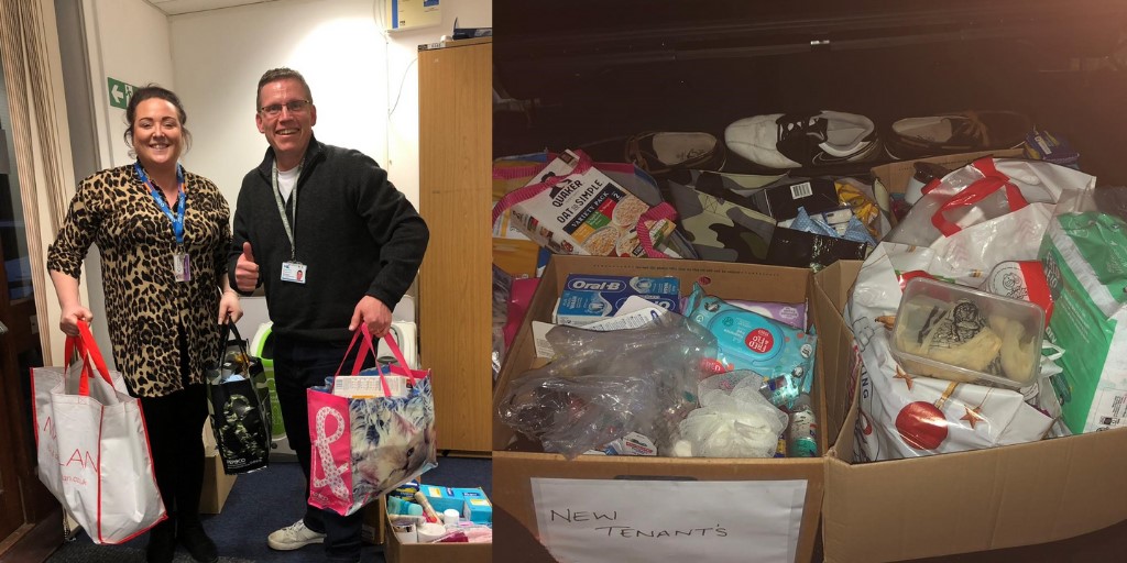 Just when we needed it the most @networkhomesuk stepped in to donate essential items for our service users. #grateful #charitypartners #homeless #herts