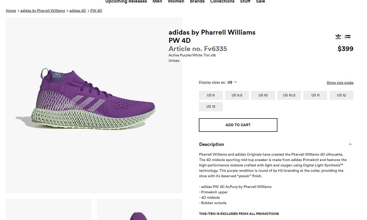 adidas 4d runner pharrell active purple
