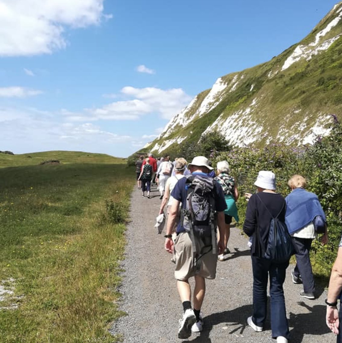 teamsportstrust's tweet photo. Our first #Active50 walk of 2020 will be to Samphire Hoe. If you'd like to join us, @CrosskeysTravel will be providing free travel - just meet at @3hillssportsprk at 10:30am on Monday 6th January. It won't be as sunny as our last trip there, so wrap up warm ๐งฃ https://t.co/Xg0FoYM44l