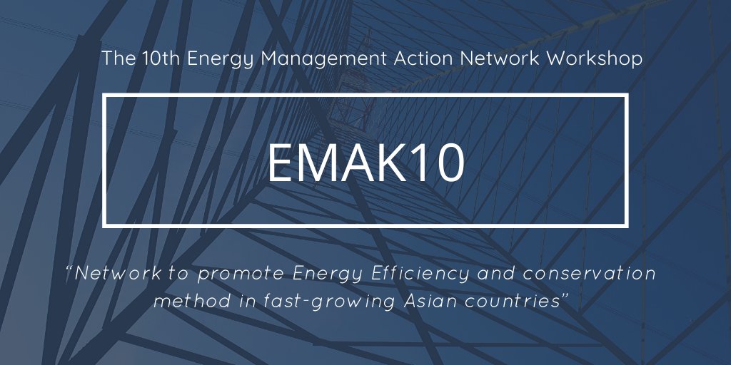 On 25 February, 2020, #EMAK will be organising its 10th workshop in Hanoi, #Vietnam. This year's theme is "Transition of #EnergyManagement and #EnergyEfficiency and #Conservation" Learn more: bit.ly/390YciT