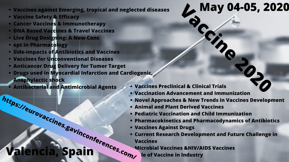 Vaccine2020's tweet photo. Don't miss the chance to be a part of #Vaccin_2020 #conference, More details: https://t.co/Ds4OTRjGNk 
 #sponsership #healthcare_institutes #mettings #exhibitior #pathologists #europetravel #clinicaltrials #clinicalresearch #vaccine #immunology #speaker #delegates #grouptour https://t.co/pzQd25Erj9