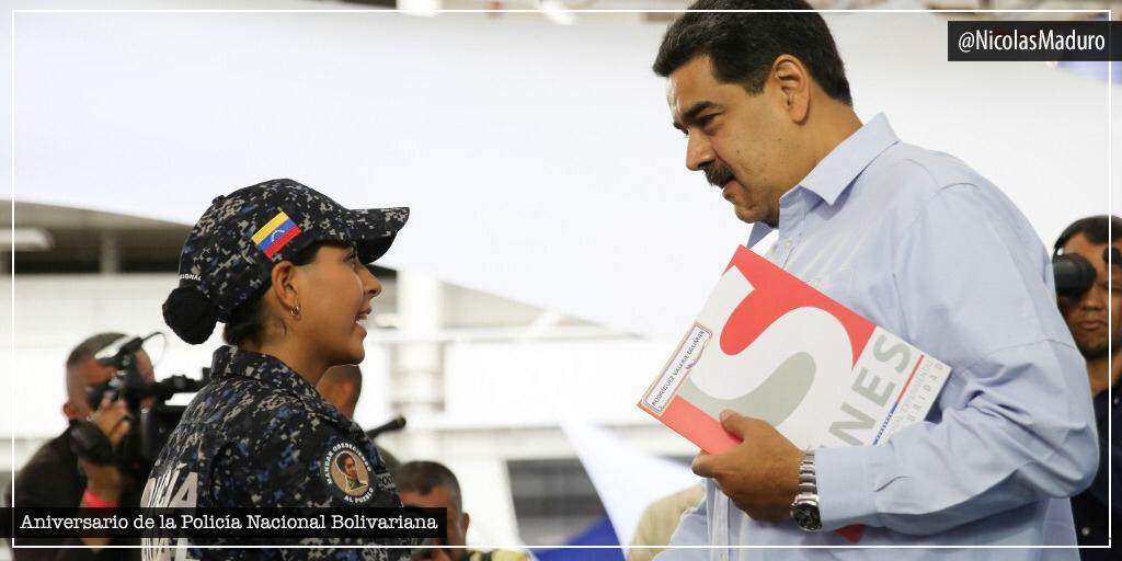 Venezuela's President Highlights Work of Bolivarian Police