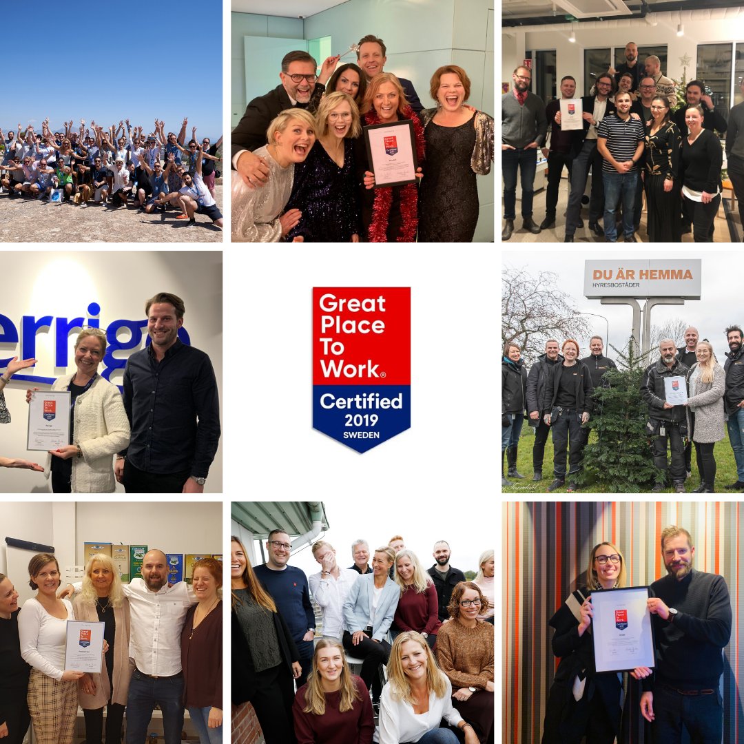 Grattis alla som har blivit GPTW-certifierade under den senaste månaden. Hurra för DQC, Scream, Solidify, Fontana, SBAB, Perrigo och Hyresbostäder i Norrköping.
