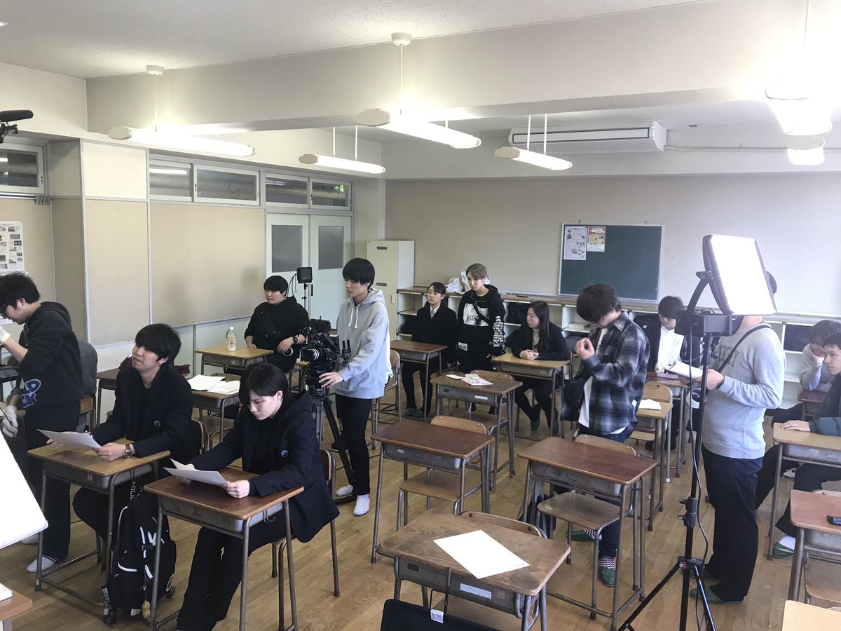 technos_housou's tweet photo. 学校ロケ1日目無事終了しましたー https://t.co/NTNMEofti7