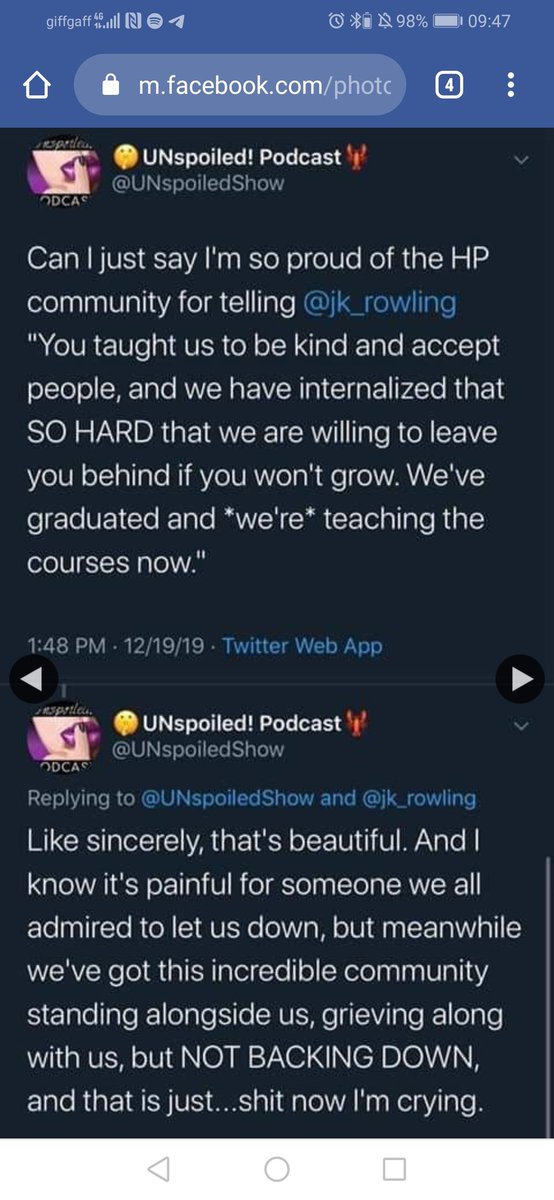 HollyLightburn's tweet photo. @RebeccaPorter_ @jk_rowling I found this take really comforting https://t.co/OnFJb94YDD