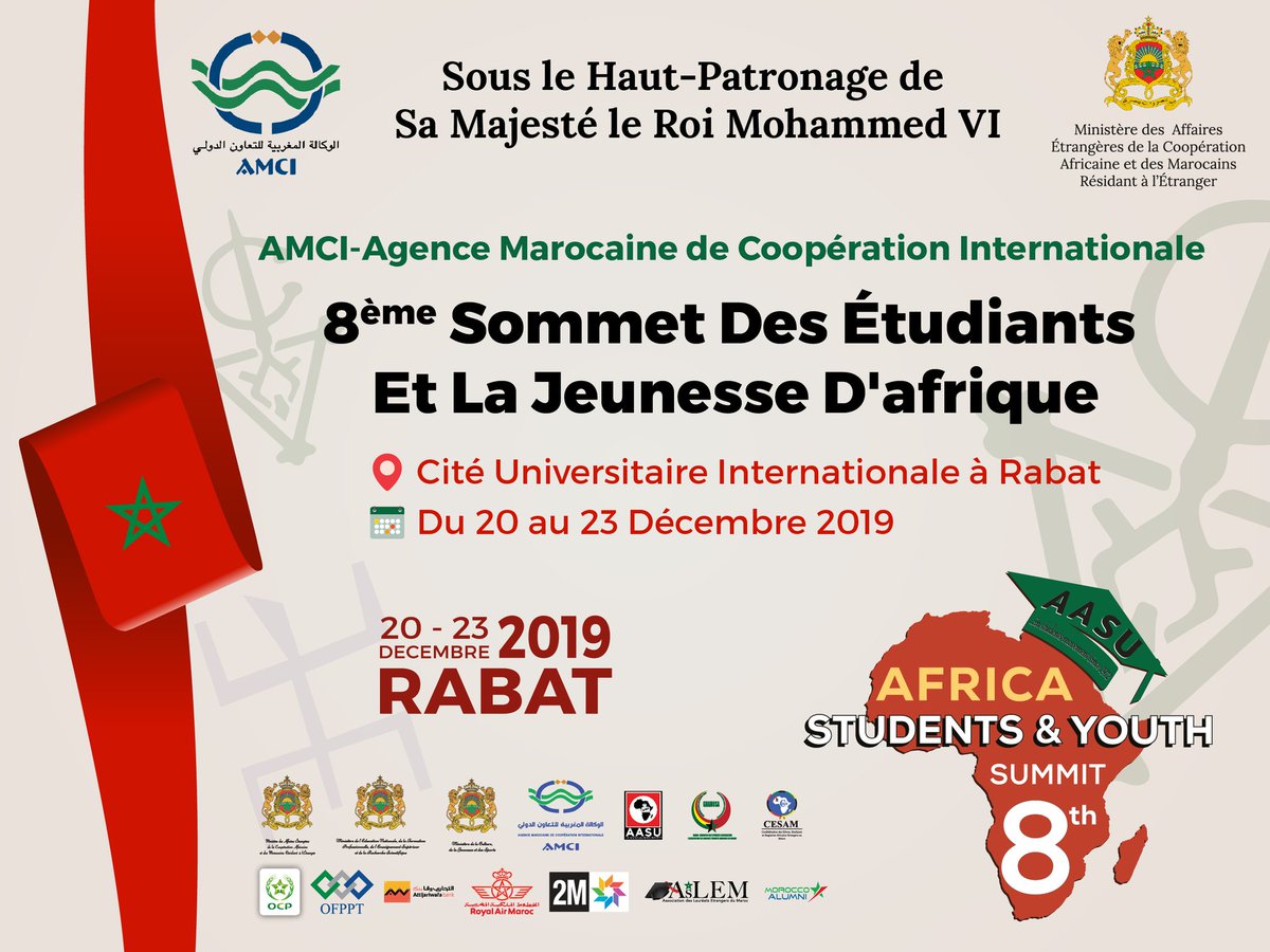 Proud to contribute to this big event, tomorrow at 15h30 pm (Panel 5). Exclusion of young people is a seriously problem and we cannot build a new development model without intregrated youth policy.  
#AMCI #CMGM #Youth #HighEducation #PublicPolicies #Africa #Morocco