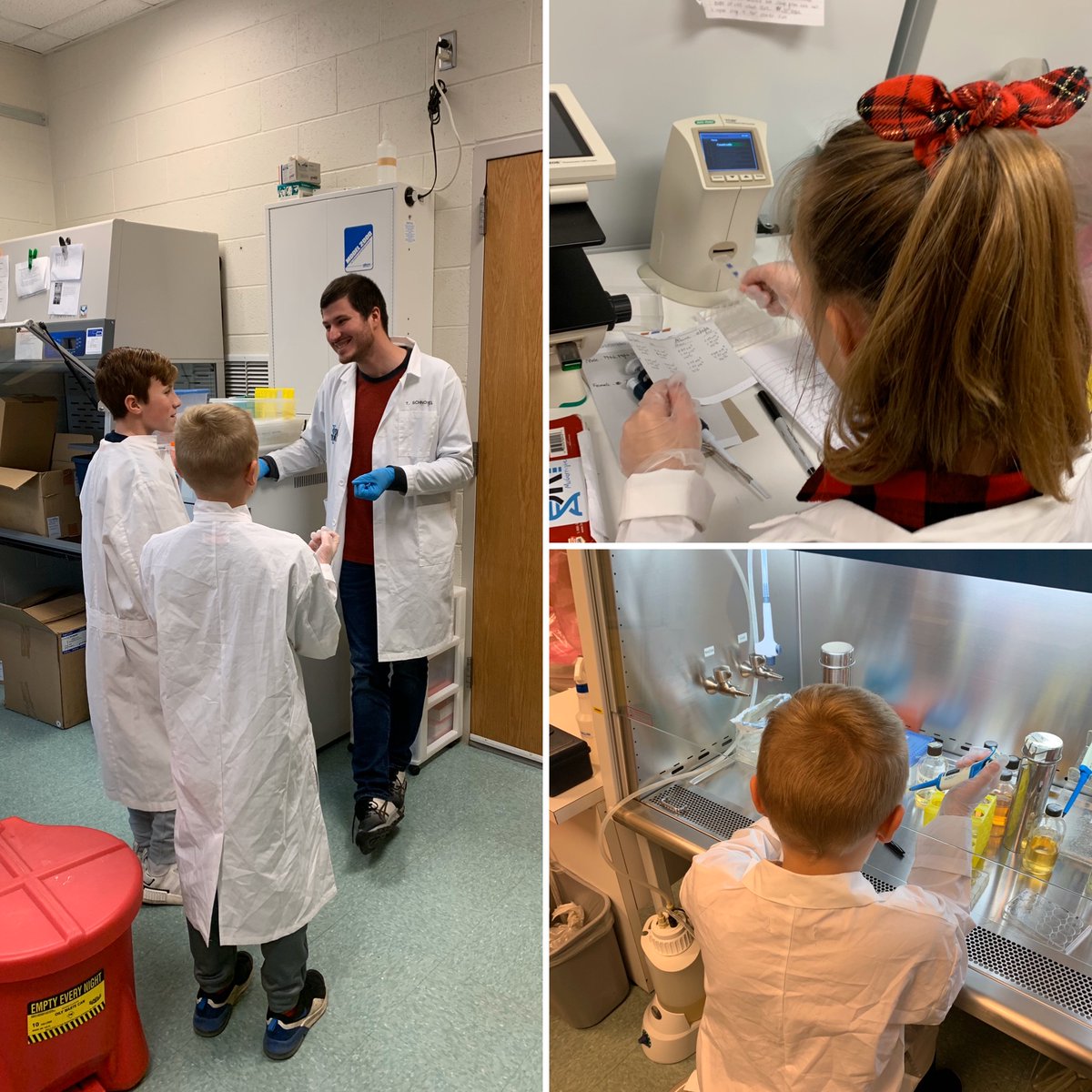 @WeiserMS  students learn advanced cell culture, sterile processing & cell counting with @AlbrightCollege  intern, Tanner Schnovel. #STEMSkills @AlbrightELCDC  mentors #BerksSTEM #MindsofSRI @ConradWeiserHS @BerksFoundation @BerksReady @BerksCountry @PADeptofEd @PABiomed