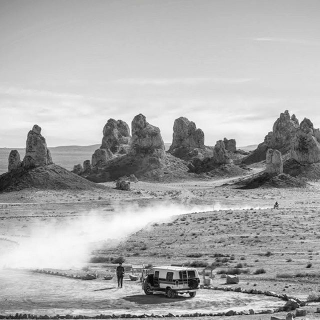 Trona Pinnacles: 
Motorcycle and Van.
.
.
.
@strakasizeit 
#ColorServices
#PhotographYourLove
#IGTakeover
#InstagramTakeover
#tronapinnacles #blackandwhitephotography #blackandwhitephotoTrona Pinnacles: 
Motorcycle and Van.
.
.
.
@strakasizeit 
#ColorServices
#PhotographYour…