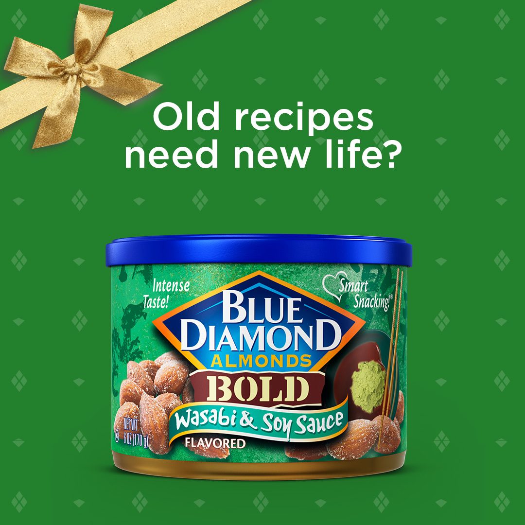 BlueDiamond's tweet photo. Caption: Retweet this if your holiday recipes need an upgrade. Here's how you can spice things upππΌ #hackmas https://t.co/mVtRG2sBhk