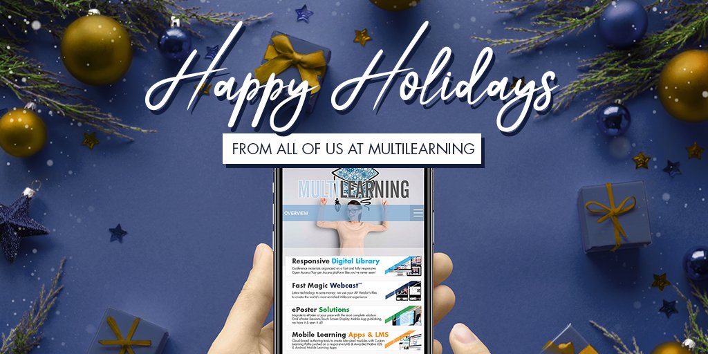 MULTIEPOSTER's tweet photo. As the holiday season approaches, all of us here at MultiLearning wish to thank everyone who has made our success possible. May your holiday season be filled with peace and joy https://t.co/aAJsJLavTr