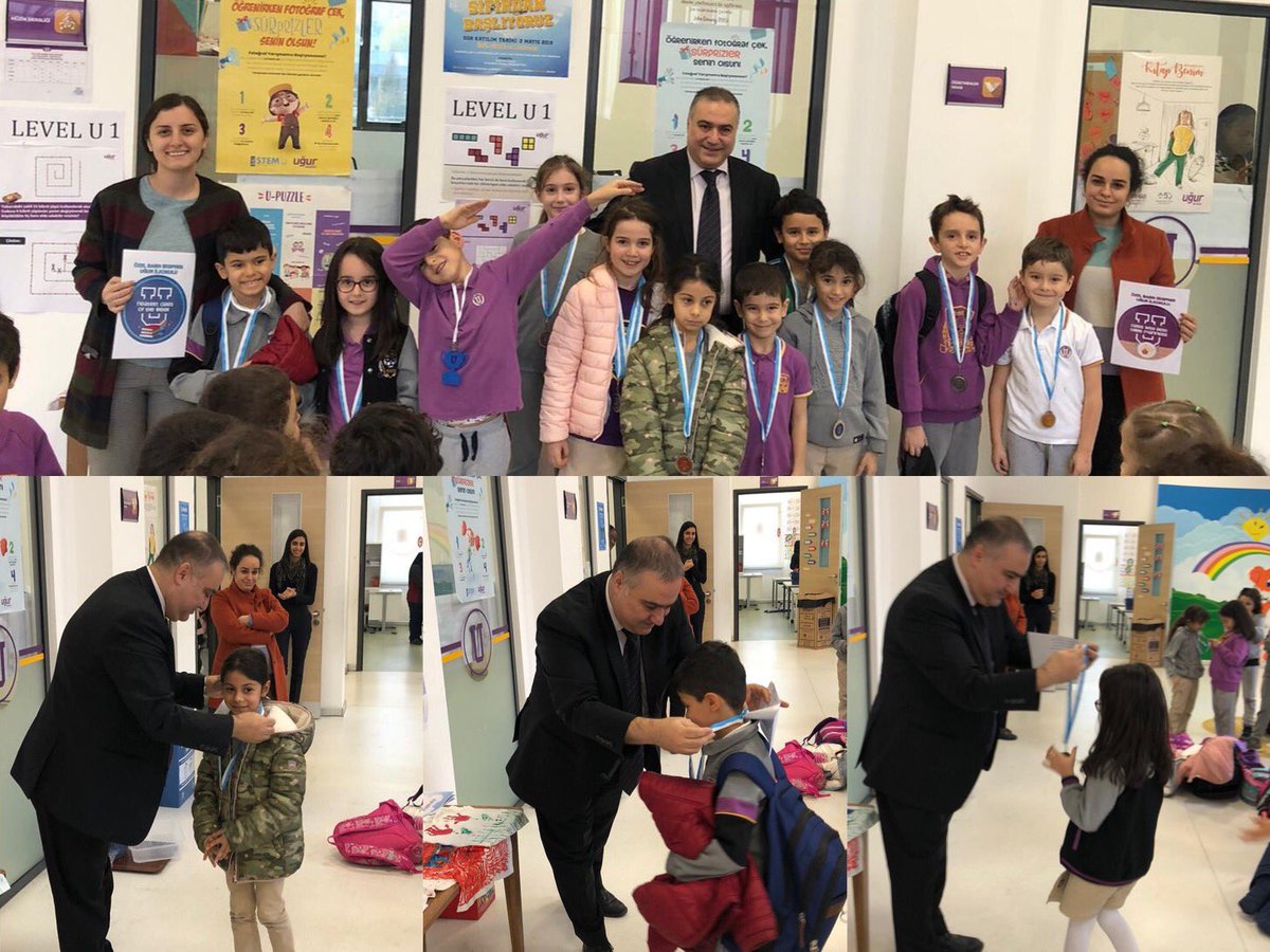 UOBasinEkspres's tweet photo. İlkokul kadememizde; bu haftanın, “U-The Best”leri madalyalarını törenle aldılar.🏅 #UğurluOlmak💜 https://t.co/R6m9J0xFii