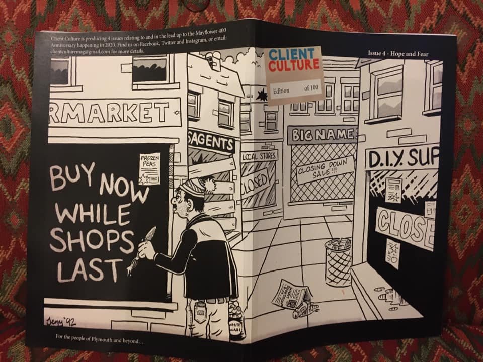 JerryPadfield's tweet image. Drawing I did in '92 has become the cover of @client_culture magazine #4