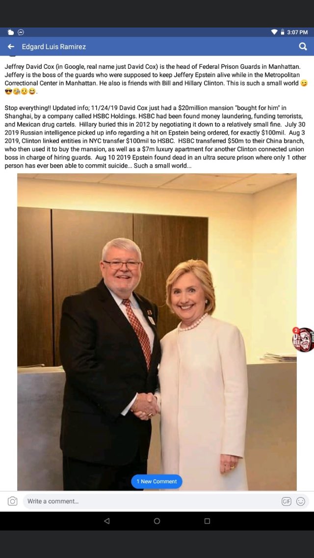 NiceUSCoins's tweet photo. Proof of #killarys involvement in Epsteinโs Murder. PLZ KEP REPOSTING ##PATRIOTS... we need justice !!!! https://t.co/2S6oMKRWpb