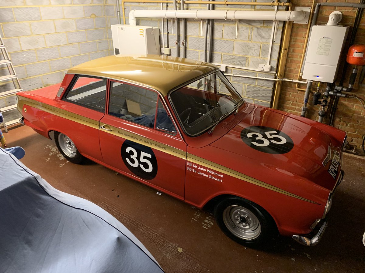 perfectionvalet's tweet photo. The most famous of all Lotus-Cortina registrations, ‘KPU 390C’ was the number applied to one of the two Alan Mann Racing cars campaigned extensively by Sir John Whitmore and fellow team members during the fiercely contested European Touring Car Championships of the mid-60’s. https://t.co/o0LXKd4Smu