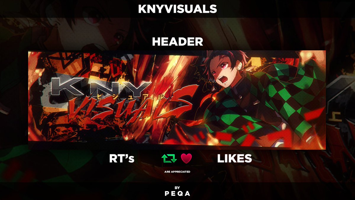 peqachan's tweet photo. Tanjiro Header
clientwork for @knyvisuaIs
dm me for commission!
my port for more: https://t.co/FdJ1QpPTJB
#WeebCorp
Rt's & Likes are always appreciated! https://t.co/HWvEynTTWa