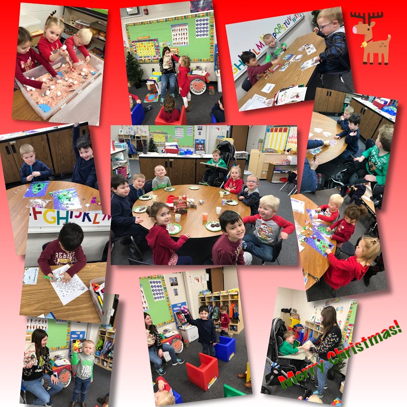 MsRogersPreK's tweet photo. We had the best time at our Christmas party! From Show and Tell for letter O, to a letter and treat from Santa himself, to writing Christmas cards, and so much more. Christmas time through the eyes of preschoolers is magical! Merry Christmas and have a great break! #EHES https://t.co/BpZEROtWW1