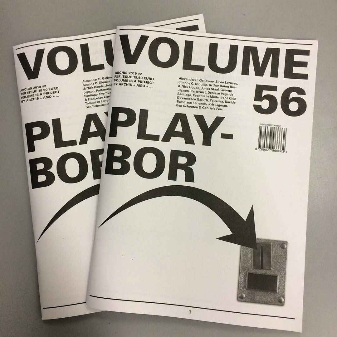 ArchisVolume's tweet photo. "In these days when playing is work and work demands playing, who’s fooling who?" We've been preparing the new Volume #56 Playbor for a few months now and are happy to tell you that you can grab a copy from now on
https://t.co/SA7SIsCVy5
#Playbor #archisvolume #gamification https://t.co/w7CXj72fcm