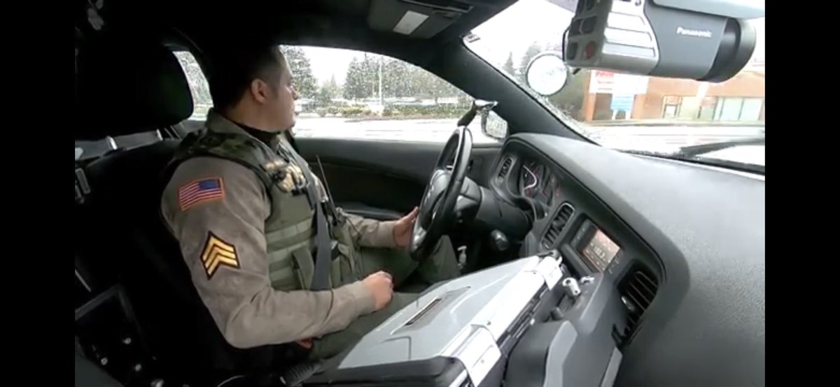 ClackCoSheriff's tweet photo. @KGWNews following the sheriff’s office as they continue with Operation Secret Santa. The rain isn’t going to stop us from putting smiles on faces. 

@KGWNews video can be seen here

https://t.co/O1MeRWpr72

#operationsecretsanta https://t.co/5GONda3t2z
