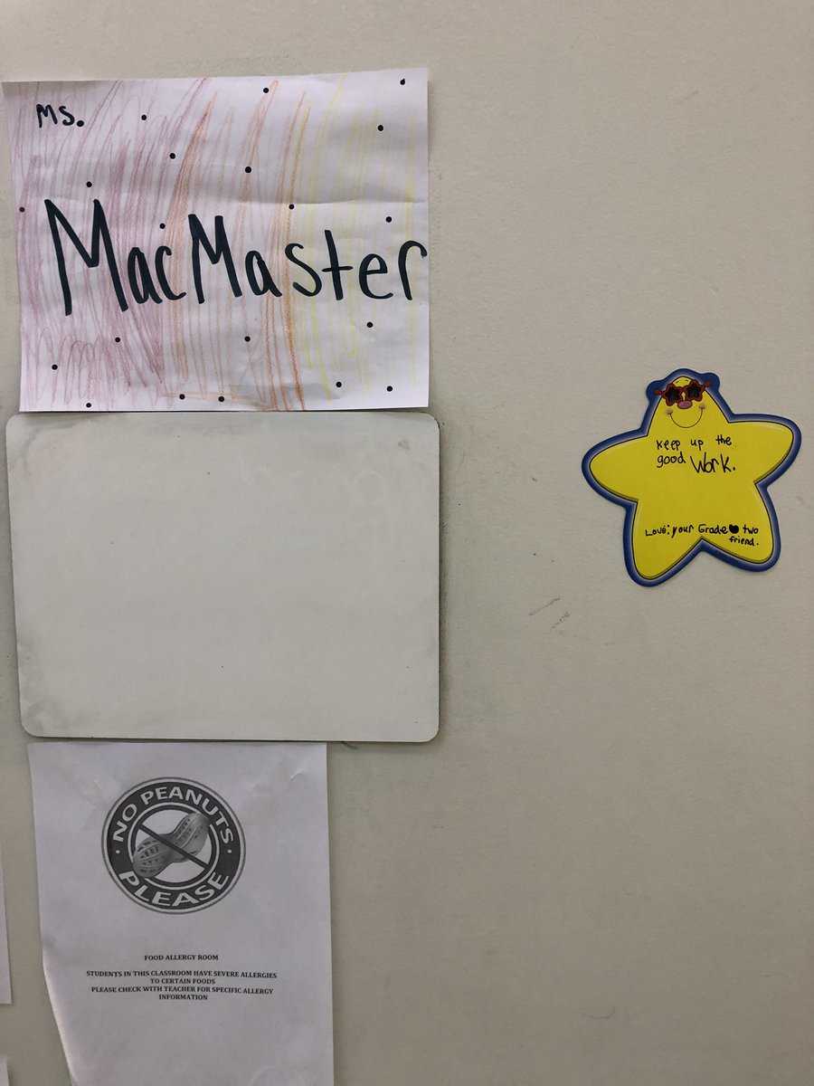 MsMacmaster's tweet image. A little Friday pick me up I found outside my classroom the other day! Thank you second grade!! @NESchoolWaltham