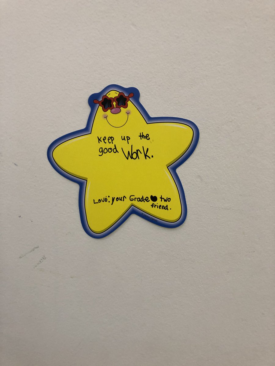MsMacmaster's tweet image. A little Friday pick me up I found outside my classroom the other day! Thank you second grade!! @NESchoolWaltham