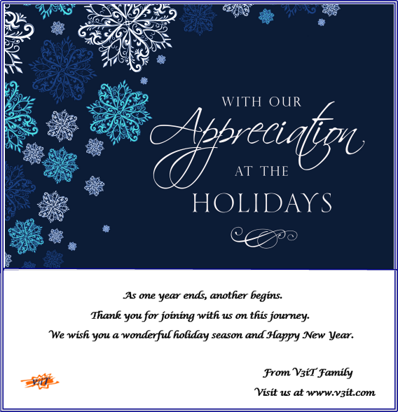 V3iTconsulting's tweet photo. Wishing you all of the Hope, Wonder, and Joy the holiday Season can bring!
#V3iT #happyholidays #SeasonVibes #NewYearVibes https://t.co/cOdYZ4E0cv