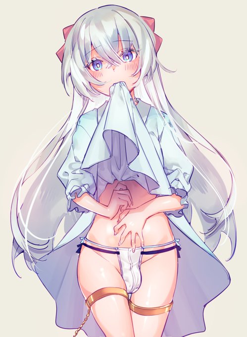 赤夜さん( @rednight_dd )宅のふたなりっ娘をかきました…たくし上げ欲求を満たした… 