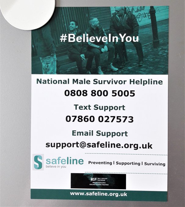 SafelineUK's tweet image. #believeinyou 

Need to talk?

The National Male Helpline is open today 9am - 5pm

#Safeline