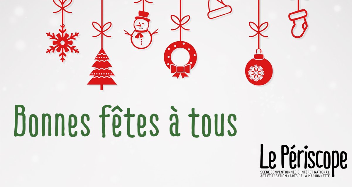 FERMETURE POUR LES FÊTES // Le Périscope sera fermé pour les fêtes, du 21 décembre 2019 au 5 janvier 2020.
À savoir... notre premier rendez-vous de l'année 2020 sera l'Empreinte de la biche, de la compagnie Les Trigonelles.
Bonnes fêtes à tooous ! 😊🎄✨🍾