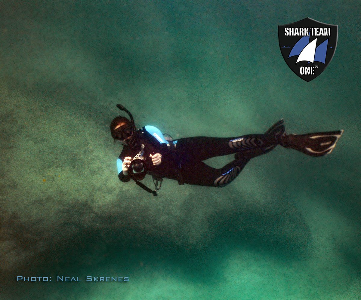 Thanks to .<a href="/RheosGear/">Rheos Gear</a> for the great write-up! Read on as the article outlines my work with .<a href="/sharkteamone/">Shark Team One</a>  &amp; talks about inspiring heroines like Sylvia Earle &amp; Jane Goodall. Great job on the article L.C. Graf! rheosgear.com/blogs/news/sha…
