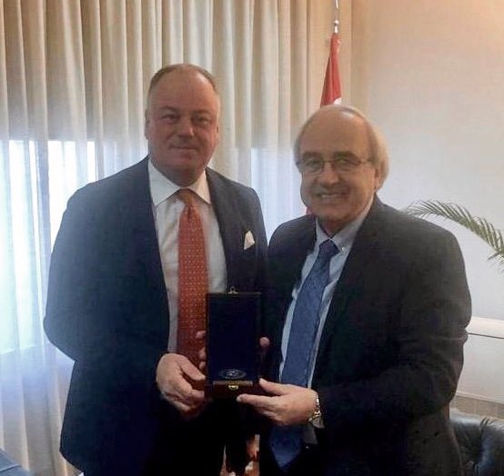 stefanodelcol's tweet photo. Very good meeting w/ the Minister of #Justice @AlbertSerhan in Beirut. I briefed him on the situation along #BlueLine where calm prevails, @UNIFIL_ ’s work in close coordination w/ @LebarmyOfficial &amp; thanked him for the excellent cooperation btw judicial authorities &amp; UNIFIL. https://t.co/551AW3och8