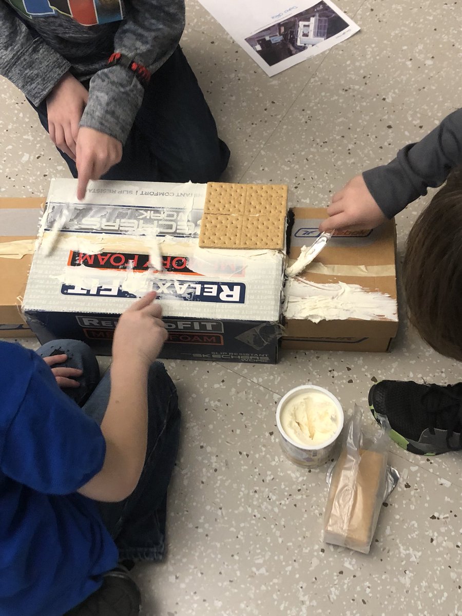 stephdevonald's tweet photo. Students had an amazing time recreating the Big Spring School District using Google Earth, shoeboxes, graham crackers and a lot of candy. Collaboration, community, and creativity at its finest! #BSSDProud #MountRockEngaged https://t.co/WrhG6HgDKT