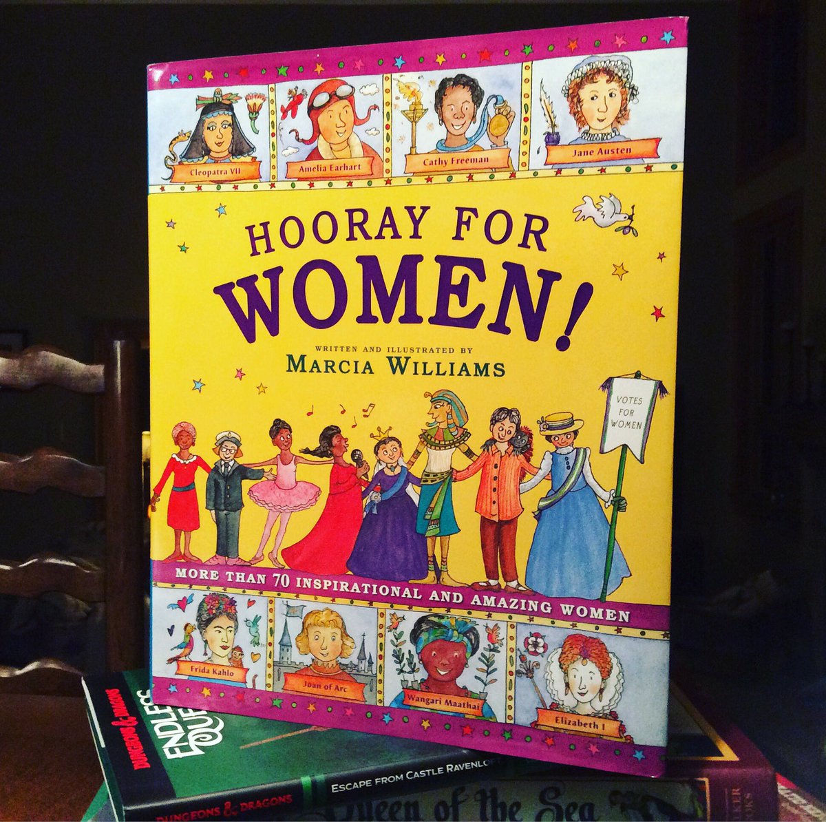For your elementary or middle child...unique treatment of women who have influenced the world combines artful illustrations &amp; cartoons with witty text, creatively woven together.  Amazon. 5 stars says Must Read Lit K thru YA. <a href="/Candlewick/">Candlewick Press</a> <a href="/SquareskyMartha/">Martha Squaresky</a> <a href="/bookposse/">bookposse</a> #WomensTitle