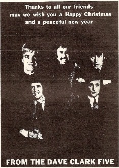 Another Christmas Greeting from the Dave Clark Five I found which is probably from around 1970. #DaveClarkFive #DaveClark5 #DaveClark #MikeSmith #LennyDavidson #RickHuxley #DenisPayton #BritishInvasion #60sRockandRoll