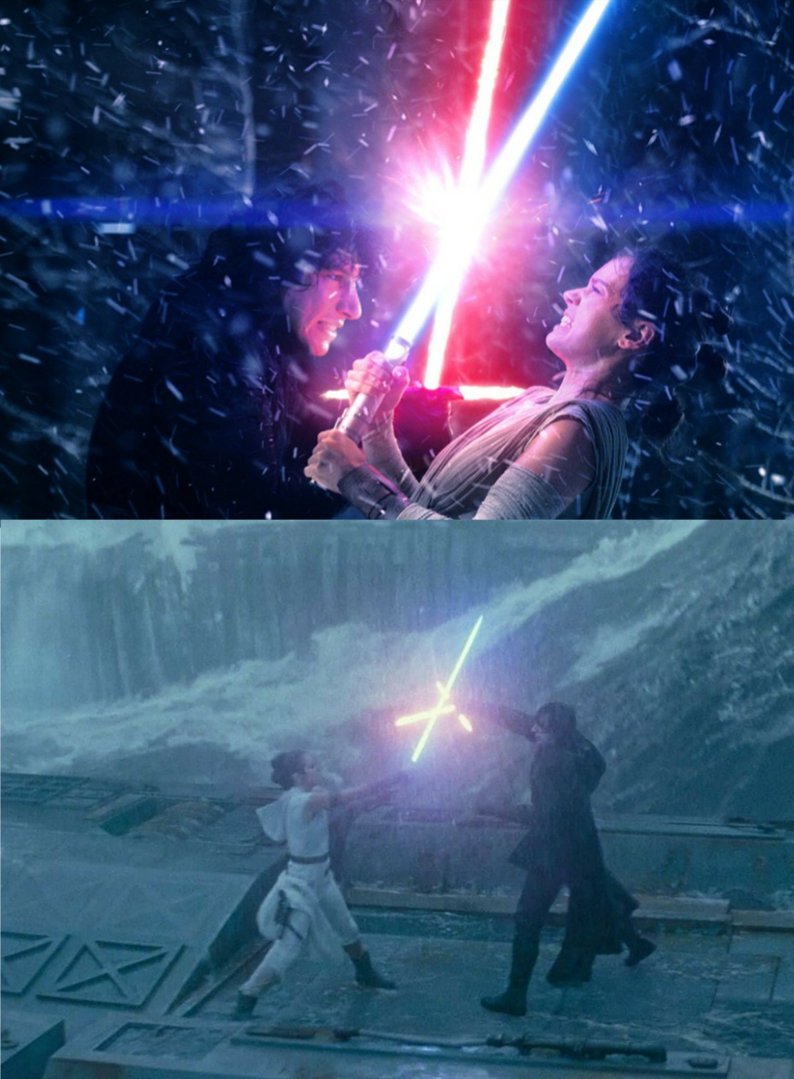 音速の騎士 スターウォーズ Ep8 最後のジェダイ 好きなシーンも有るし自分はそんなに忌み嫌うほどではないのだけど 一つだけ本当にガッカリしたのが ライトセーバー同士 が切り結ぶ 鍔迫り合いする 場面が一度も無いんだよね 皆さん