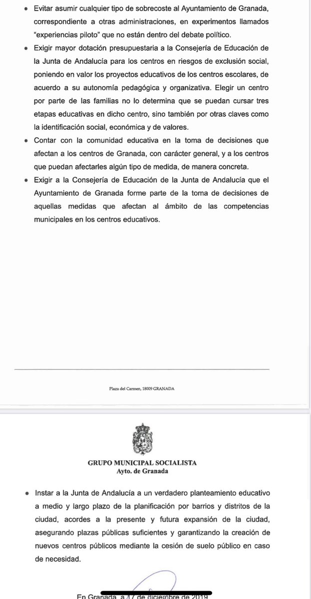 jacobocalvo's tweet photo. CS, PP y VOX han votado en contra de la moción presentada en el Pleno del @aytogr para no seguir dando pasos en falso en relación a los #CEIPSO. Hasta que todas las incertidumbres no se conviertan en certezas, no se deberían tomar decisiones. Han dicho NO. Siguen con su plan https://t.co/wJBh8DYTCv