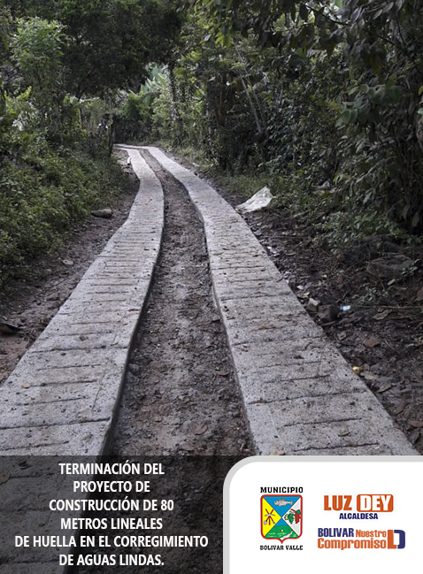 bnc2023's tweet photo. TERMINACIÓN DEL PROYECTO DE CONSTRUCCIÓN DE 80 METROS LINEALES DE HUELLA EN EL CORREGIMIENTO DE AGUAS LINDAS.

#BolivarNuestroCompromiso
https://t.co/h3YvooFrPg https://t.co/mki4SVh9s1