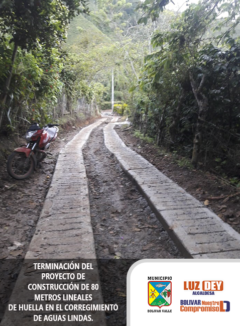 bnc2023's tweet photo. TERMINACIÓN DEL PROYECTO DE CONSTRUCCIÓN DE 80 METROS LINEALES DE HUELLA EN EL CORREGIMIENTO DE AGUAS LINDAS.

#BolivarNuestroCompromiso
https://t.co/h3YvooFrPg https://t.co/mki4SVh9s1