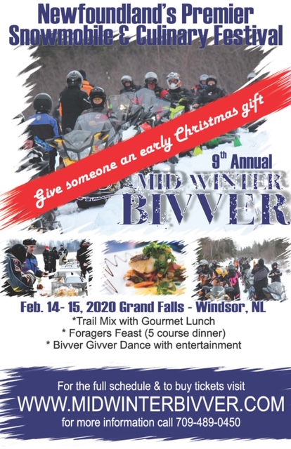 Get your tickets now for Mid Winter Bivver 2020. They make great stocking stuffers.
