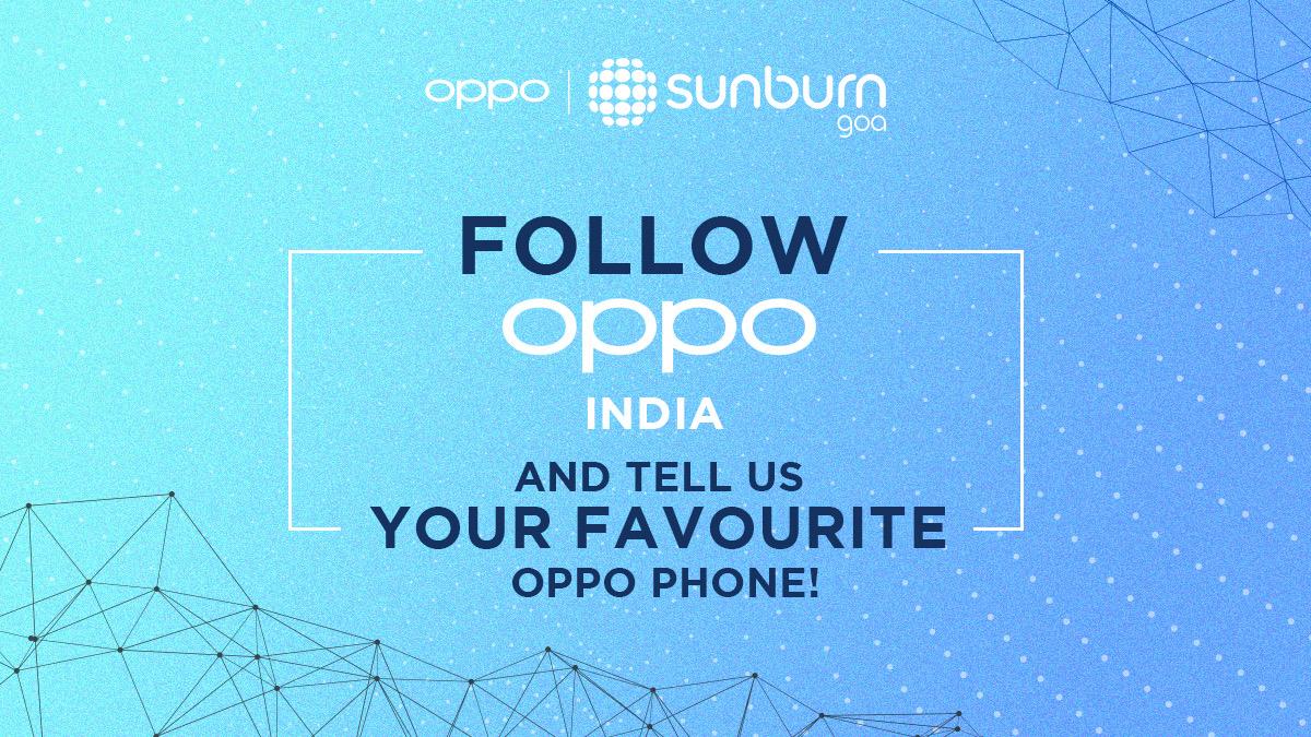 Retweet! &amp; tell us using #OPPOxSunburn2019 #SunburnGoa &amp; your city name!