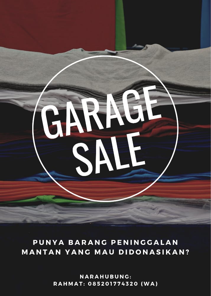 Barang layak pakai yg terkumpul akan kami jual kembali utk kegiatan Travelling &amp; Teaching 19.
Untuk info pengumpulan silahkan hubungi : Rahmat 0852-0177-4320

Untuk yg di luar Jogja gimana? Teman" tetap bisa ikut mendonasikan, tetapi biaya pengiriman ditanggung sendiri.