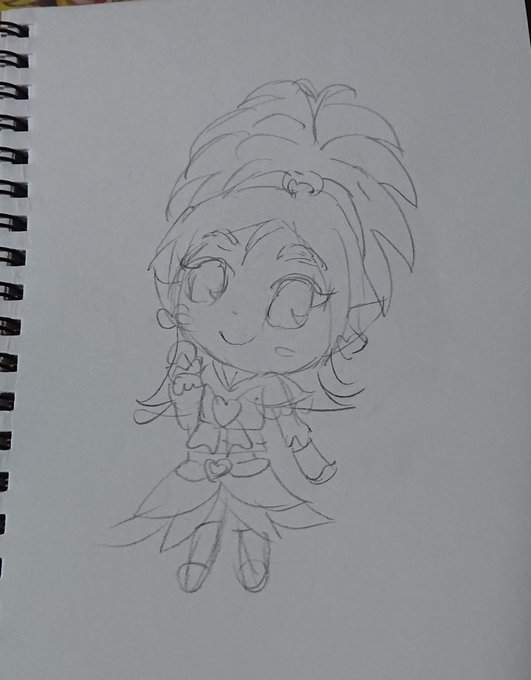 久しぶりアナログで描いて見ようかな…(笑)
下書きだけ描けた! 