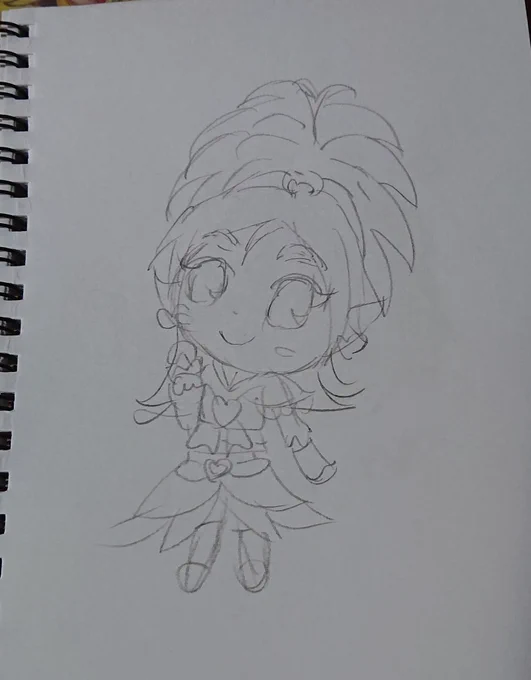 久しぶりアナログで描いて見ようかな…(笑)
下書きだけ描けた! 