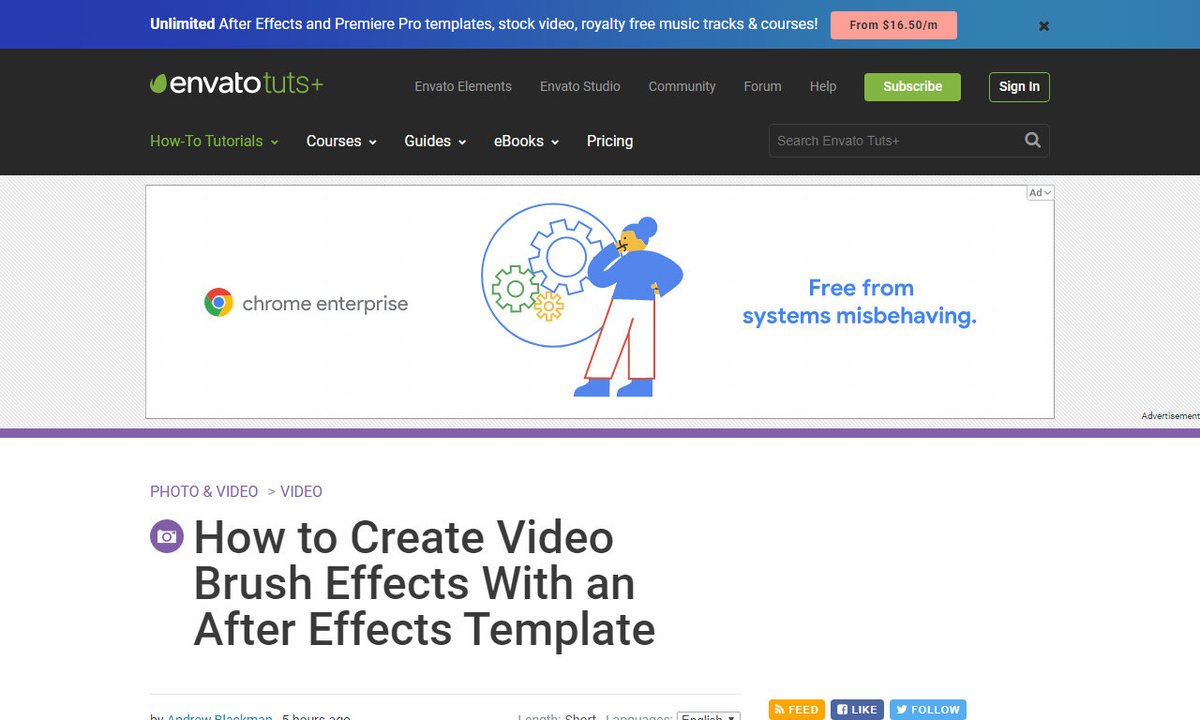 videocide's tweet photo. How to Create Video Brush Effects With an After Effects Template
#nextvideo #movie #screen #shortfilm #brusheffects #videomarketing
via https://t.co/ZwO7nYkH7S
☛ https://t.co/7BivxRKYZX https://t.co/KTc3gBEjjz