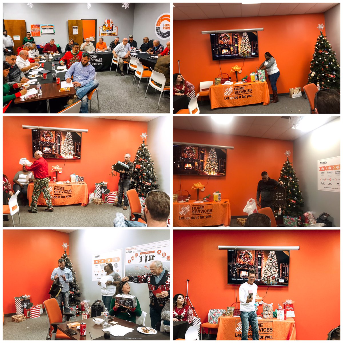 THDDamien's tweet photo. We had our 2019 Christmas party in DFW!! A lot of laughs!! We had our Christmas party, Christmas trivia and white elephant!! @michael_HDE @HDE_GGoodWin @SilasDallasHDI @thd_shawn @thd_elisa @hdekirby @kennyhallmanhde @ThdDrew @MelissapanekH @THDRyanSilcott @Penn_DSM https://t.co/YaK8iT9fLl