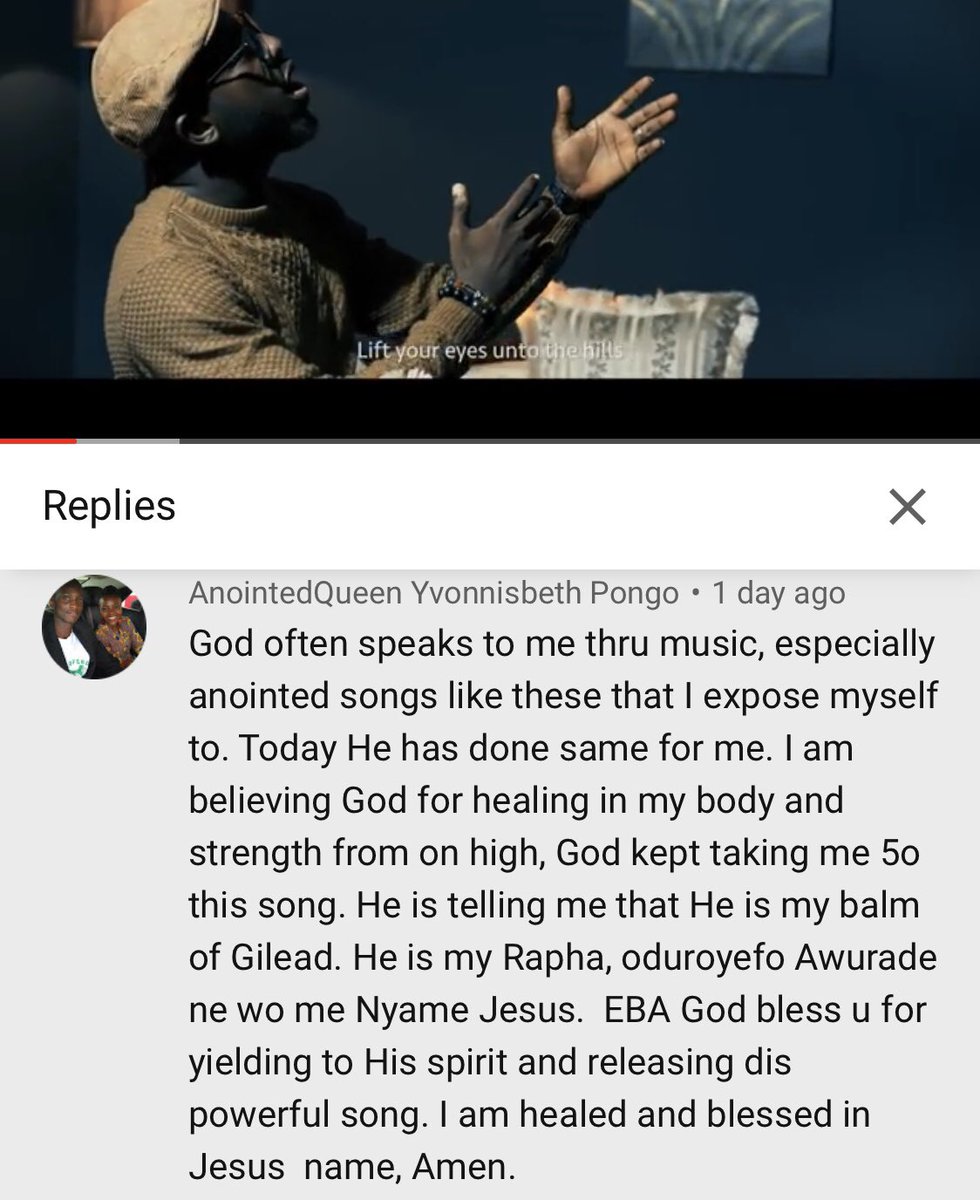 eba_official's tweet photo. She testifies.. all glory to God.
#BalmOfGilead https://t.co/aMS1eR1KZD