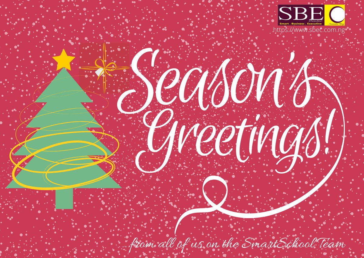 sbecng's tweet photo. #SeasonsGreetings from all of us on the #SmartSchool #Team https://t.co/SwZxa9tc0e