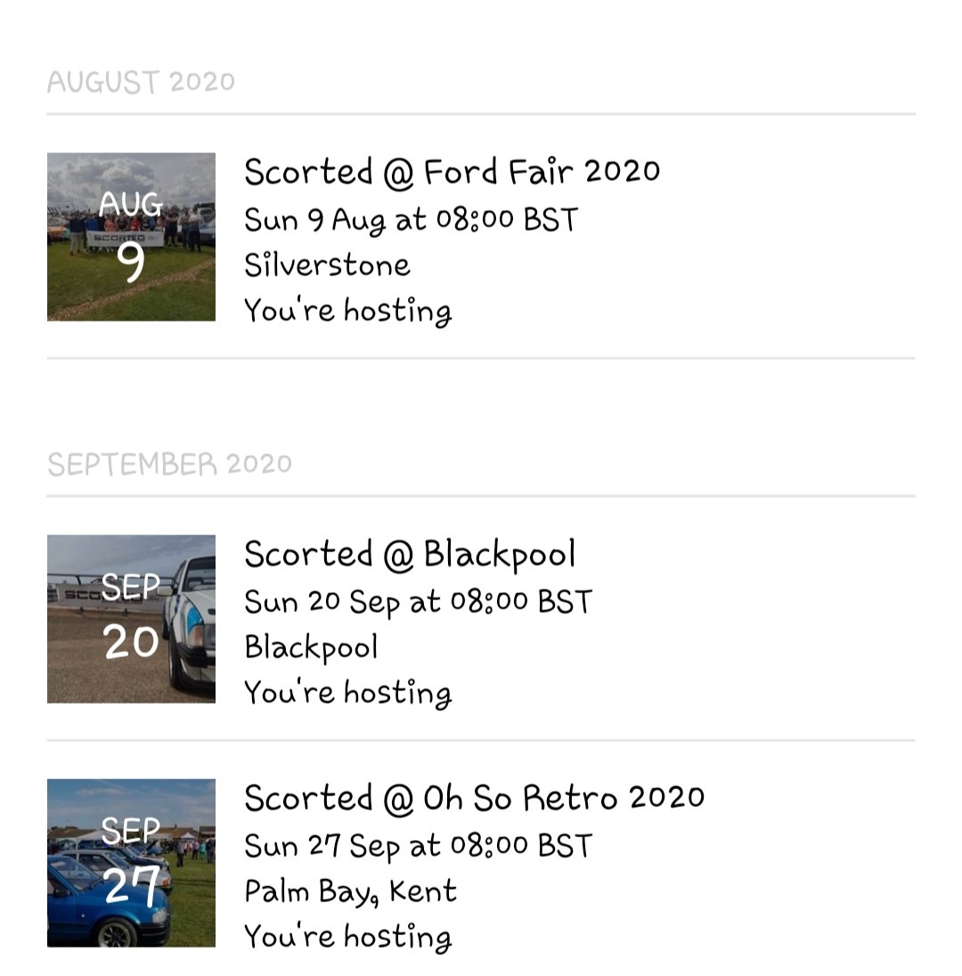 scortedgroup's tweet image. The clubs events section now has the dates of the shows we're attending... with some available to book now.
So you don't miss out, check out the events section on the main club group on Facebook and click "attending" so you get all the info and updates 
#scortedgroup