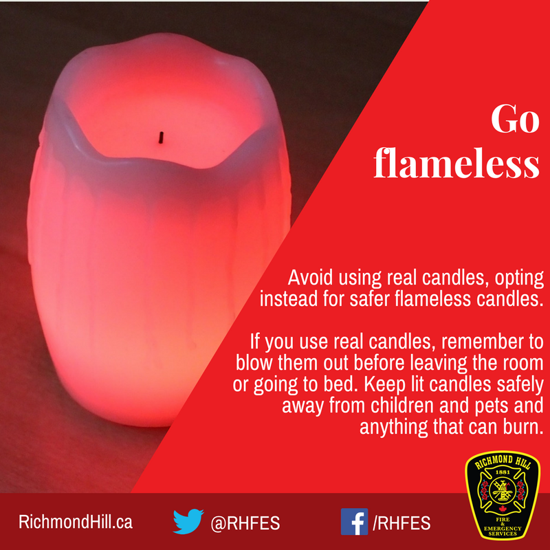 RHFES's tweet photo. They smell good, look pretty and are super dangerous if not looked after properly. Why chance it? Go flameless!! Battery-operated candles look and smell just as good as they real thing…without the dangerous component 😉 #FireEducatorsYork #FireSafe4TheHolidays https://t.co/gknjemkTTr